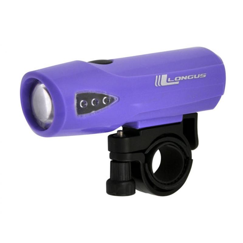 Купить Свет передний Longus 1W LED 3 ф-ции фиолетов
